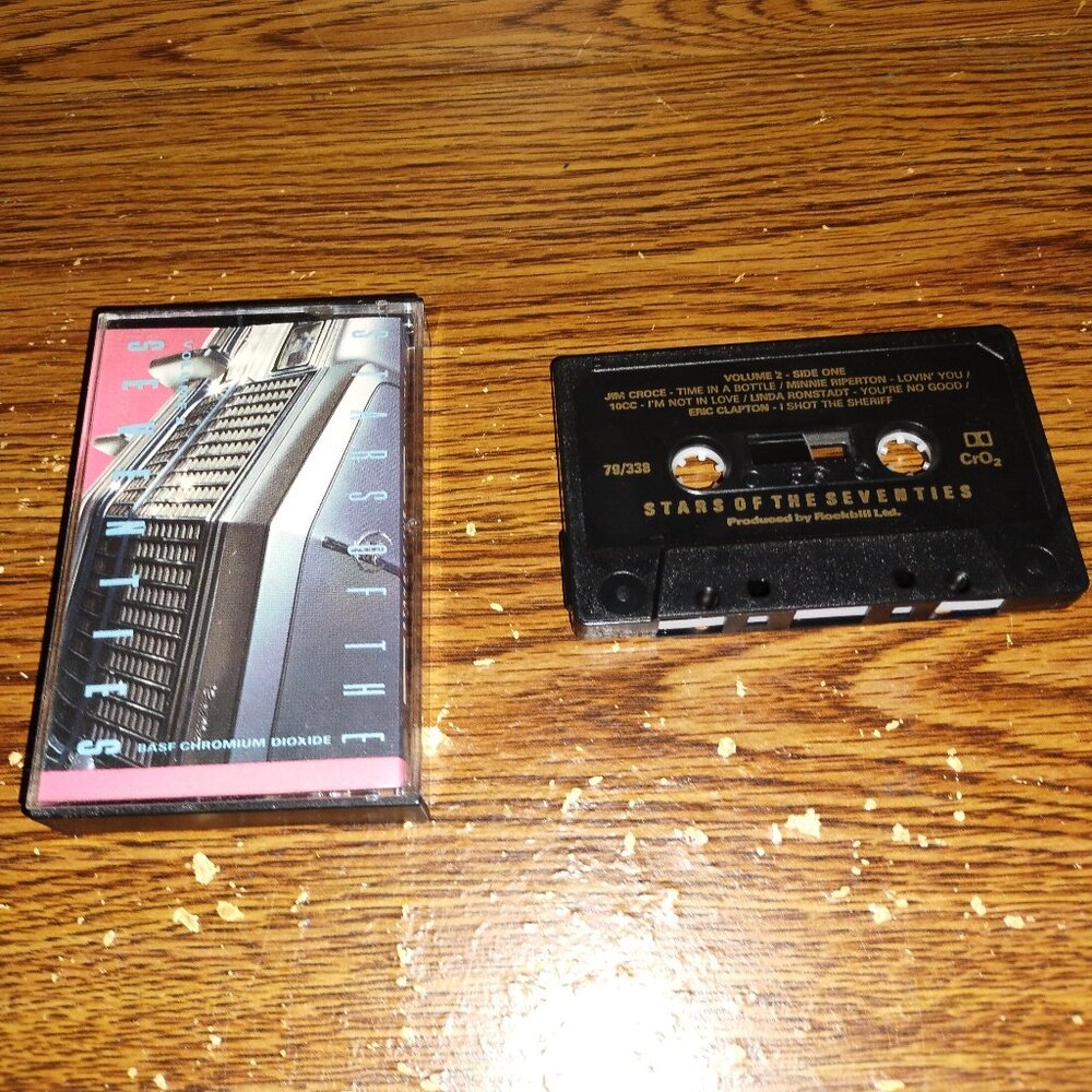 Stars of the Seventies Vol. 2 on cassette (Rockbill Ltd., 1985)